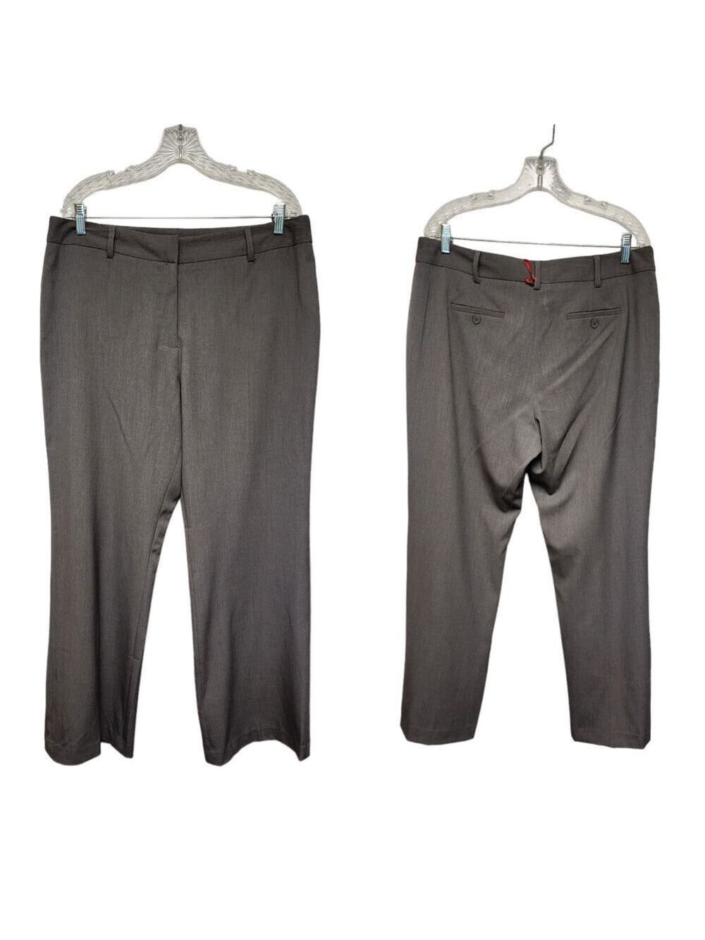 Ruby Rd. Wide-Leg  Dress Pants Size 16 Color Gray